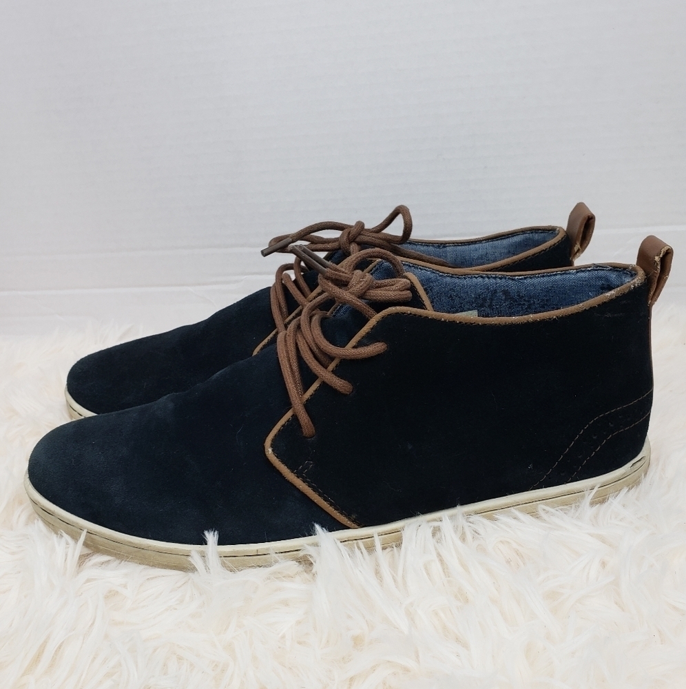 River Island Navy Blue Suede Shoes Sz‎ 7.5